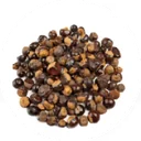 A small pile of brown roasted guarana seeds