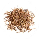 Tangled dried valerian roots, thin as thread